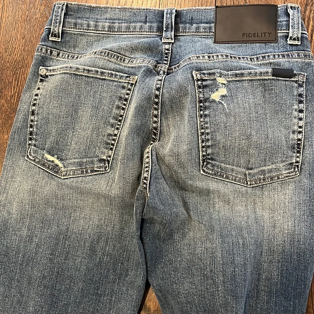 FIDELITY Men’s Torino Monterey Distressed Stretch Jeans NWOT SZ 31 - Picture 5 of 11